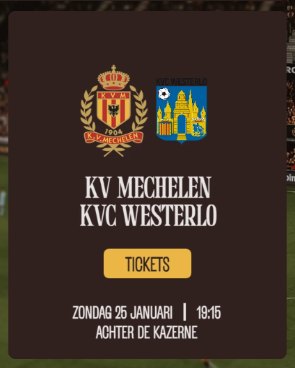 Thuiswedstrijd en Bestel je tickets >>>